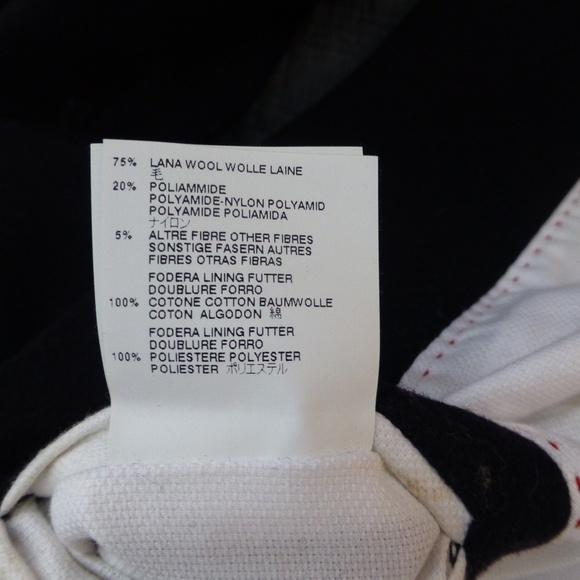 DSQUARED2 Tailored Wool Coat Size 38 Dark Navy - Picture 12 of 13